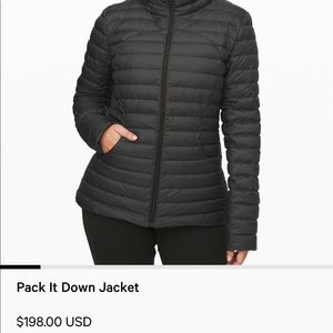 Lululemon Pack it Down Jacket size 10